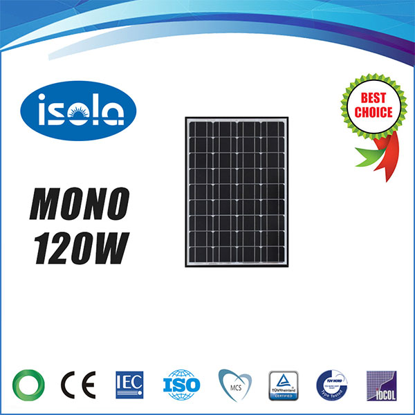 پنل خورشیدی 120 وات OSDA ISOLA مونو کریستال