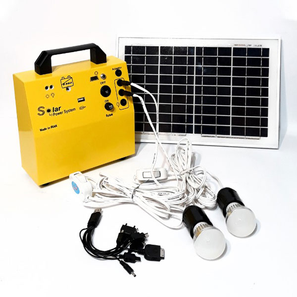 پکیج خورشیدی قابل حمل عشایری 10 وات مدل SP1007