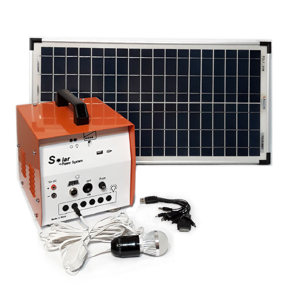پکیج خورشیدی قابل حمل عشایری 30 وات مدل SP3018